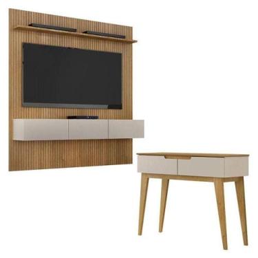 Imagem de Home Suspenso Frisado Curitiba 180 E Aparador Bellíssima Cinamomo Off 