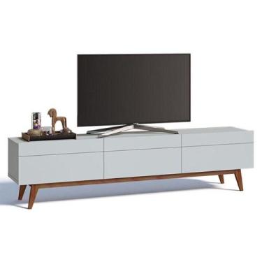 Imagem de Rack Bancada Classic 3 Gavetas 2.2 Branco Acetinado - Imcal - IMCAL MÓ