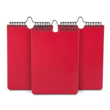 Imagem de Caderno Planner com Capa em PU, 90 Folhas, 95 g/m², Páginas para Preenchimento Diário, Seções de Prioridades, Agenda do Dia, Tarefas e Horários para Refeições, 22,5x15,7cm (3, Vermelho)