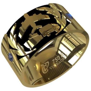 Imagem de Anel de Formatura Logística em Ouro 750K - Vieira Cruz Joias