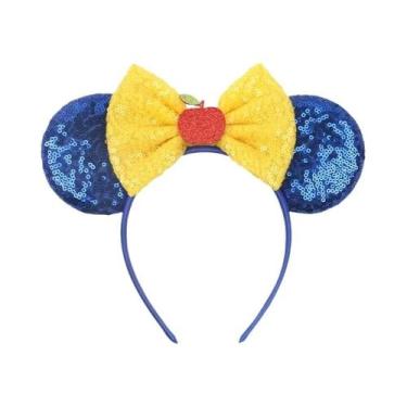 Imagem de Tiara De Cabelo Acessório Para Meninas Disney Princesa Branca De Neve 