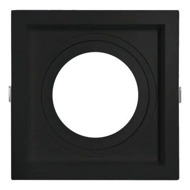 Imagem de 2X Spot Recuado De Embutir Quadrado Par30 Preto Bocal E27