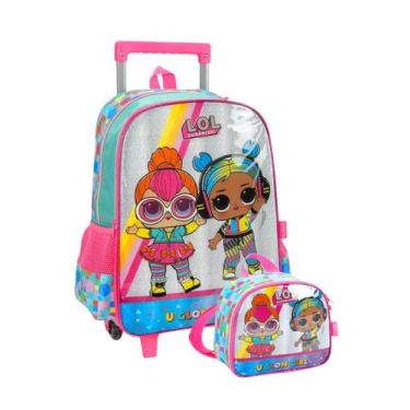 Imagem de Kit Escolar LOL Surprise Mochila Rodas + Lancheira Térmica - Luxcel, V