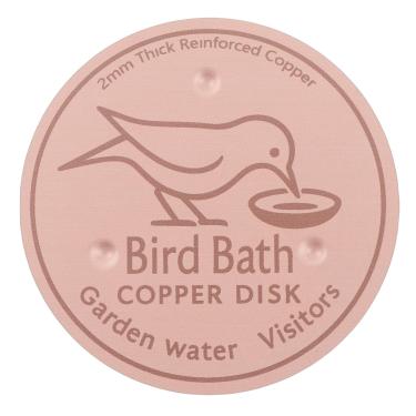 Imagem de AUNMAS Disco de Limpeza de Cobre Puro 99,99%, Reduz a Limpeza de Longa Duração para Banho de Pássaros, Ferramenta para Todos Os Climas (B)