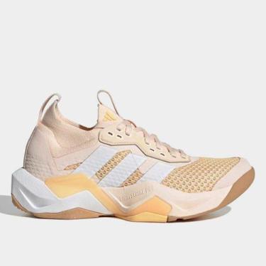 Imagem de Tênis Adidas Rapidmove Adv 2 Trainer Feminino, Bege, Laranja, 37