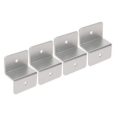 Imagem de Pissente Suporte Z para Montagem de Painel Solar, Leve Em Liga de Alumínio para Instalação Em Telhado de RV Barco Veículo, Com 4 Conjuntos para Amplo Aplicação