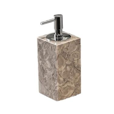 Imagem de Lindo dispensador de sabão de mármore de 153 g para balcão de banheiro, decoração de pia de cozinha, decoração de banheiro (D)