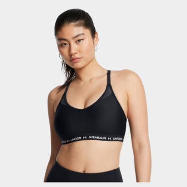 Imagem de Top Ua Crossback Low Moda Fitness Esportivo Preto M-Feminino