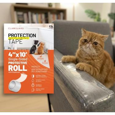 Imagem de Fita de proteção CLAWGUARD – Proteção de proteção de um lado durável contra arranhões de gatos e cães, sofá, tela de janela, porta de carro, vidro e muito mais!CLAWGUARD 4in x 10' 1003
