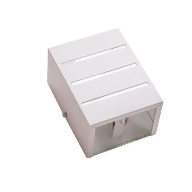 Imagem de Kit 3 Arandelas Branco 2 Focos E 3 Frisos Parede Ar1612