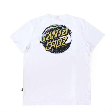 Imagem de Camiseta Santa Cruz Holo Wave Dot - Branco-Masculino