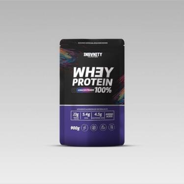 Imagem de Whey Protein Premium 100% Concentrado, 31g De Proteína, 900g, Com BCAA E Glutamina, Baixo Sódio, Sem Aditivos, Marca INSANITY NUTRITION
