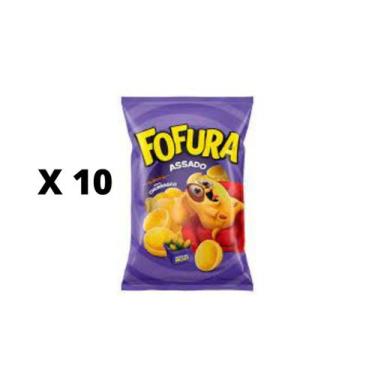Imagem de Salgadinho Fofura Churrasco 60g Kit com 10 unidades