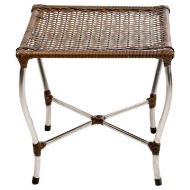 Imagem de Mesa De Centro Vênus Em Fibra Sintética Trama Original Pedra Ferro