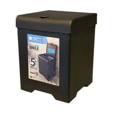 Imagem de Lixeira De Pia Smile 5,4l - Stolf Preto
