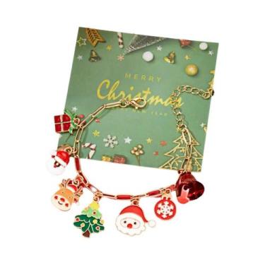 Imagem de Pulseira Temática De Natal Para Mulheres E Homens Com Temas De Casa Do