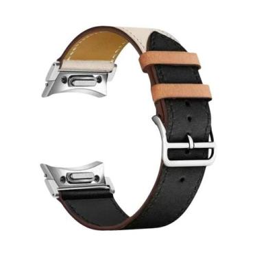Imagem de Pulseira De Couro Quick Fit Para Samsung Galaxy Watch 6/5/4 40mm 44mm 