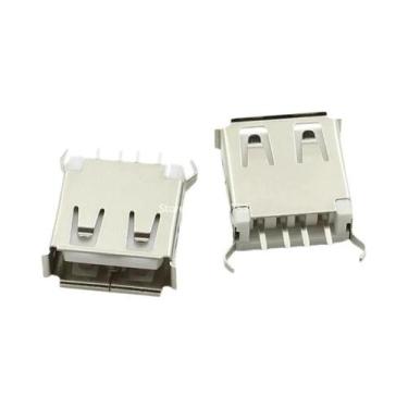 Imagem de Conector USB Tipo a Fêmea Para Solda, 5 Peças, Soquete PCB Tipo B 90 G
