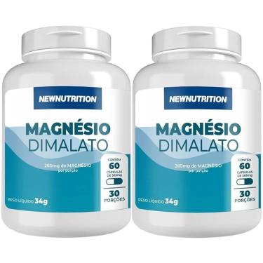 Imagem de Kit 2X Magnésio Dimalato - 60 Cápsulas - NewNutrition-Masculino