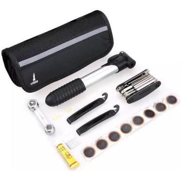 Imagem de Kit De Ferramentas Bike Lorben Chaves Bomba Reparo De Pneus