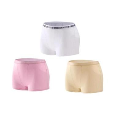Imagem de Calcinhas Esportivas Sem Costura De Algodão Para Mulheres, 3 Peças, Co