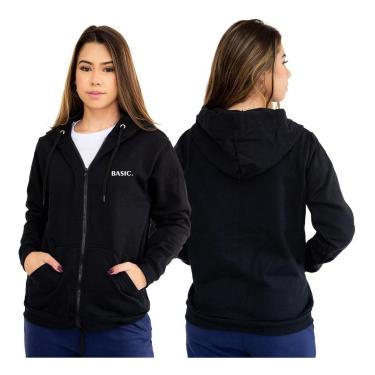 Imagem de Moletom Blusa De Frio Feminino Masculino Basic C/ Ziper-Masculino