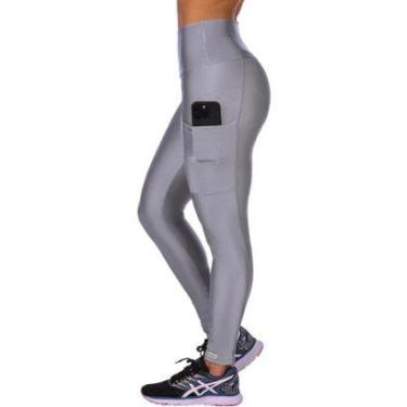 Imagem de Calça Legging Cós Alto Fitness Cirrê Com Bolso Summer Soul-Feminino
