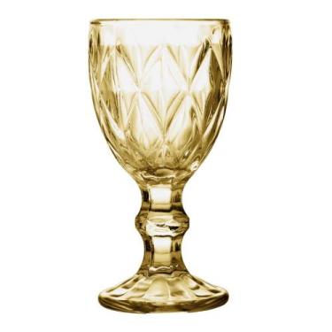 Imagem de Taça de Licor Lyor Diamond de Vidro Âmbar 60ml - Wolff