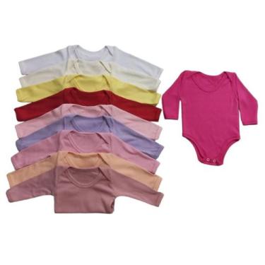 Imagem de Conjunto de 10 bodys manga longa - Babylândia Recém Nascidos, Feminino