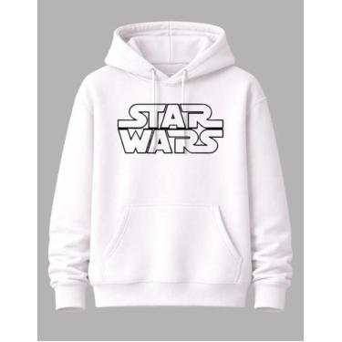 Imagem de Moletom Star Wars Blusa De Frio Casaco Adulto Unissex - NM KIds, Branc