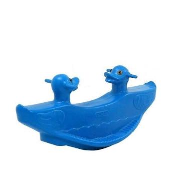 Imagem de Gangorra Patinho Dupla Freso Cores - Com Inmetro e 2 Lugares, Azul