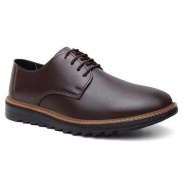 Imagem de Sapato Masculino Oxford Derby Calçado Costurado Super Resistente Solado Confort-Masculino