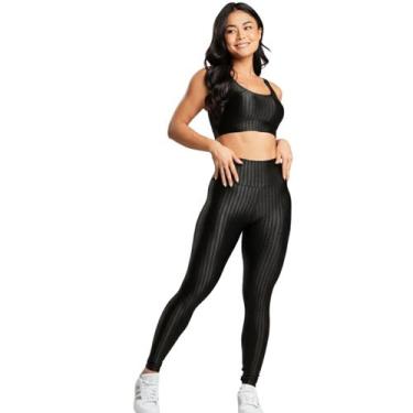 Imagem de Conjunto Fitness Top e Calça New Zig 3D Vekyo Roupa De Academia Treino