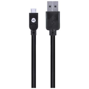 Imagem de Cabo Usb  Micro Usb B 5 Pinos 1m Preto - VINIK