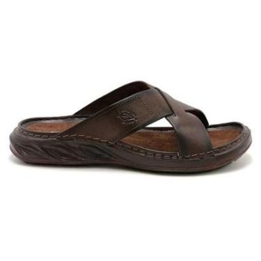 Imagem de Chinelo Masculino Tiras Cruzado EVA Pegada 134102 Pinhão 44-Masculino