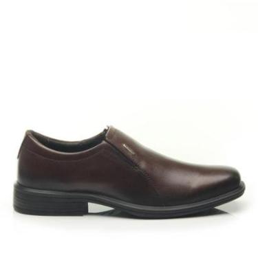 Imagem de Sapato Social Pegada Masculino em Couro Pinhão 124772-02-Masculino