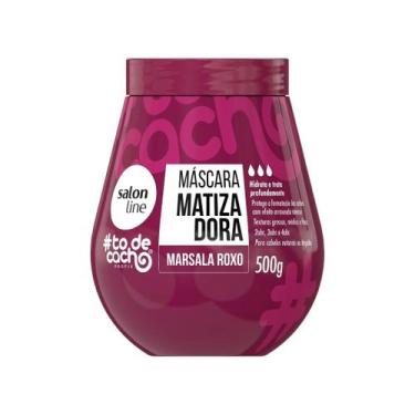 Imagem de Máscara de Hidratação Matizadora Marsala Roxo todecachos 500g - Salon 