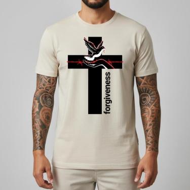Imagem de Camiseta Masculina Estampa Grande Central Algodão Manga Curta Streetwear Casual Confort...