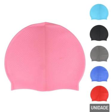 Imagem de Touca de natação em silicone lisa color - TGS, Azul