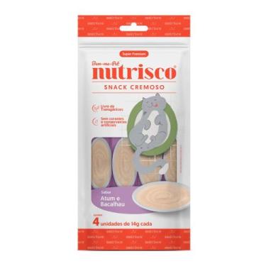 Imagem de Petisco Gatos Snack Cremoso Nutrisco Atum E Bacalhau 56g