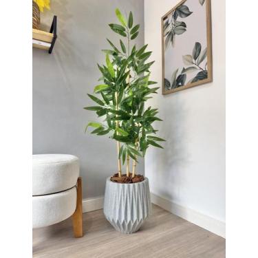Imagem de Planta Bambu Da Sorte Artificial Com Vaso Arranjo Completo - - PLANDEC