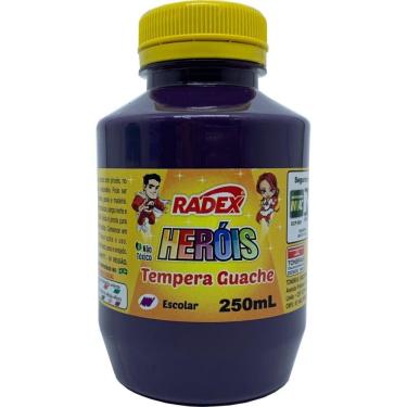 Imagem de Tinta Guache Radex 250ML Versátil para Pinturas Claras e Luminosas Roxo