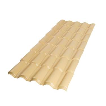 Imagem de Telha Colonial PVC 2,62x0,86 5 Ondas Afort Bege 5 Peça(s) - Bege
