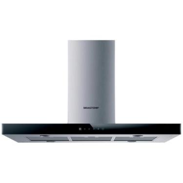 Imagem de Coifa Brastemp de Ilha 100 cm Inox BAF10AR, Prata e Preto, 220V