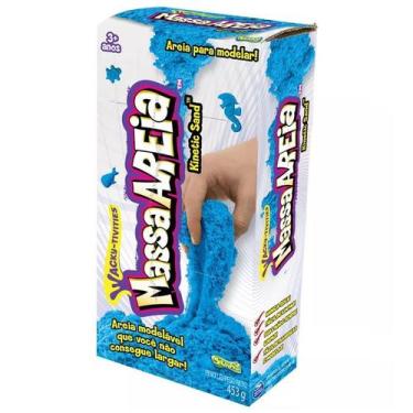 Imagem de Massa Areia Azul 453g Areia Para Modelar Kinetic Sand SUNNY 1093