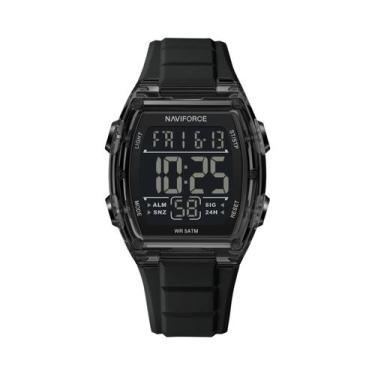 Imagem de Relógio Digital Masculino À Prova D'Água NAVIFORCE 6106 Com Pulseira D
