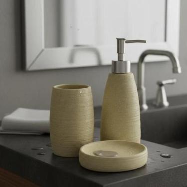 Imagem de Jogo Para Banheiro 3 Peças De Porcelana Lavabo Berlim - Casa Aurora, B