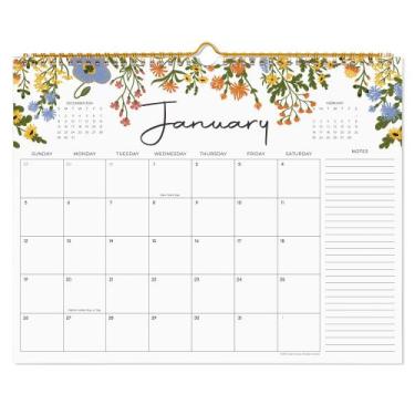 Imagem de Calendário: Calendário de parede Cabrix 2025, design floral de 18 mese