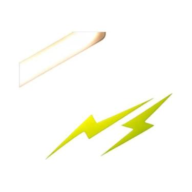Imagem de Adesivos De Motocicleta Rainbow Lightning 2 Peças, Decalque Holográfic