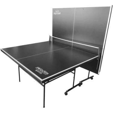 Imagem de Mesa de Ping Pong Dobrável Yeladim Sports Oficial ITTF com Rodas, Raqu
